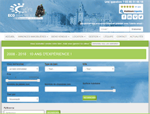 Tablet Screenshot of eco-immobilier.com